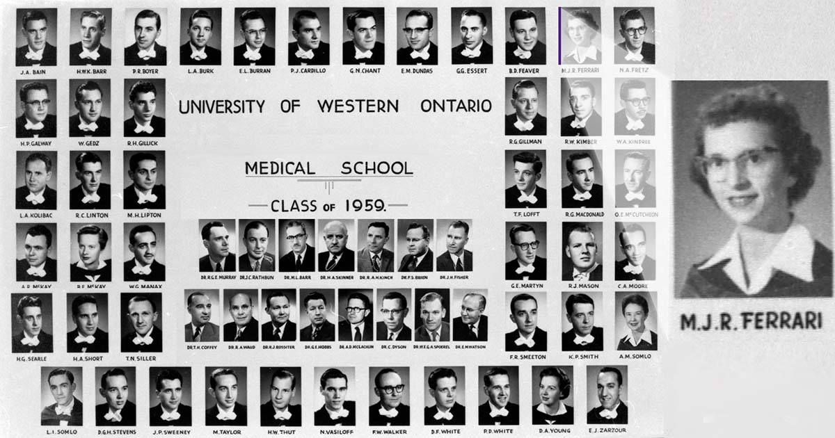 Class composite of the class of 1959.