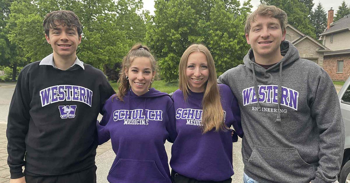 Dylan, Julia, Lauren and Christopher Devito