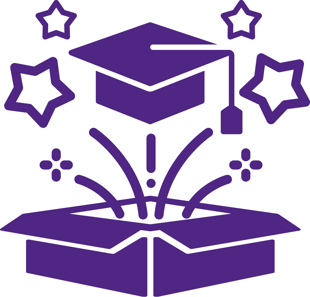 Grad Box Icon