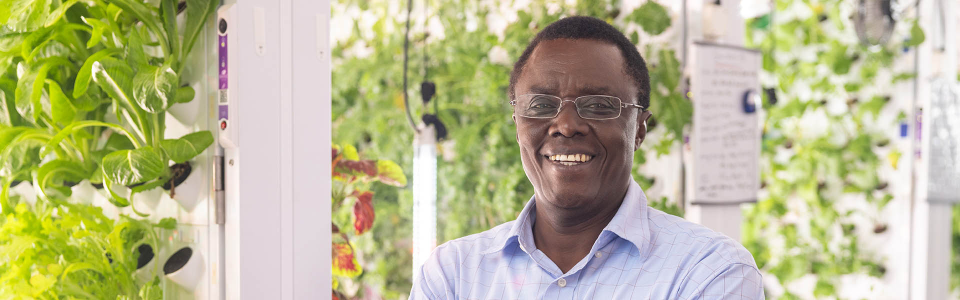 Isaac Luginaah in Western's argotunnel