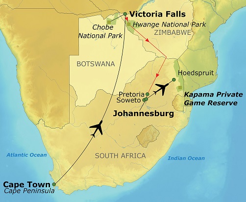 s africa map