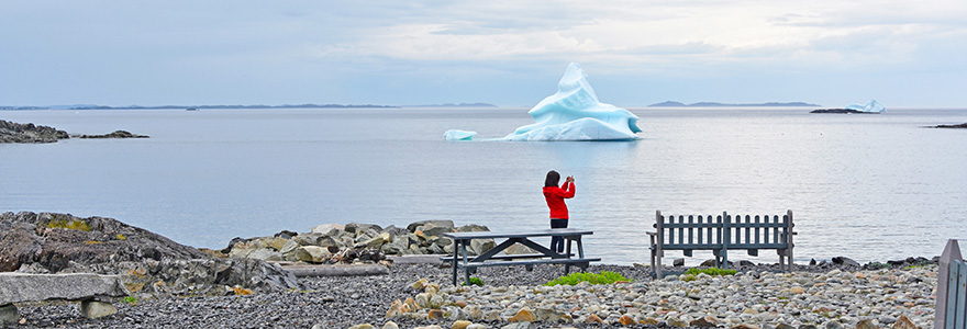 Iceberg in a calm northern bay