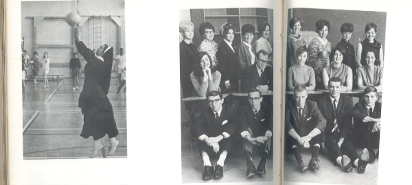 A scan of the London Teachers' College's Athletic Society's page in the 1968 yearbook.