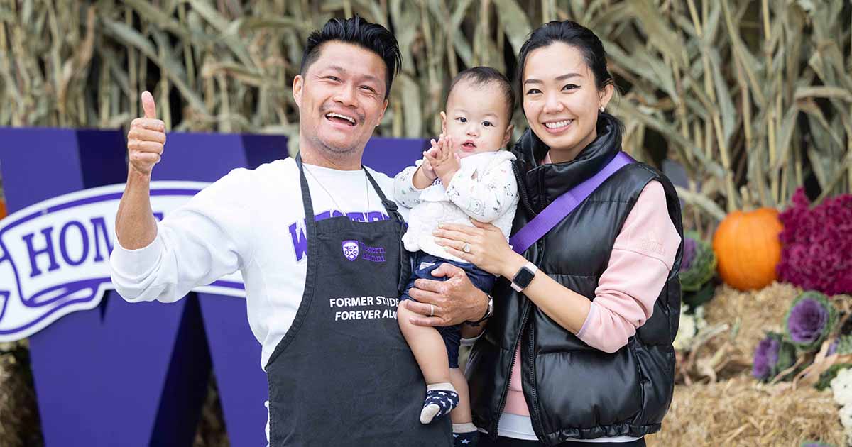 Nathan Ho, BA'08, MBA'16, and family celebrated Homecoming 2024 in style!