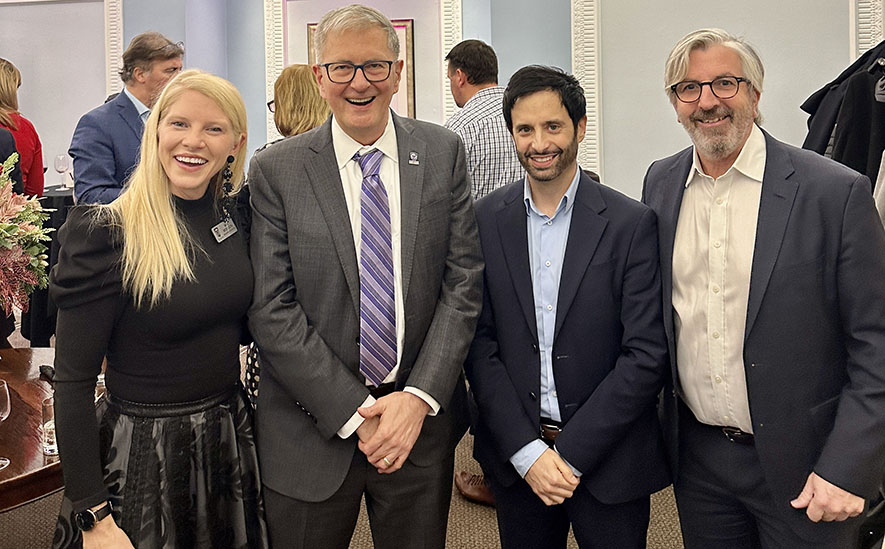 UK Advisory Council Several UK Council members with President Alan Shepard