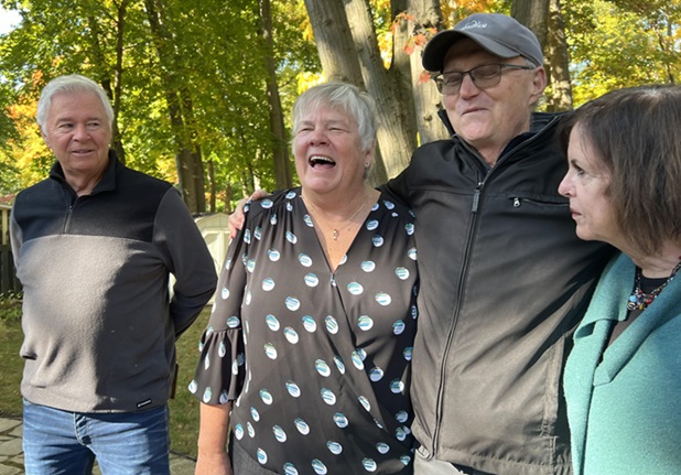 Terry Green with fellow members of the reunion planning committee.