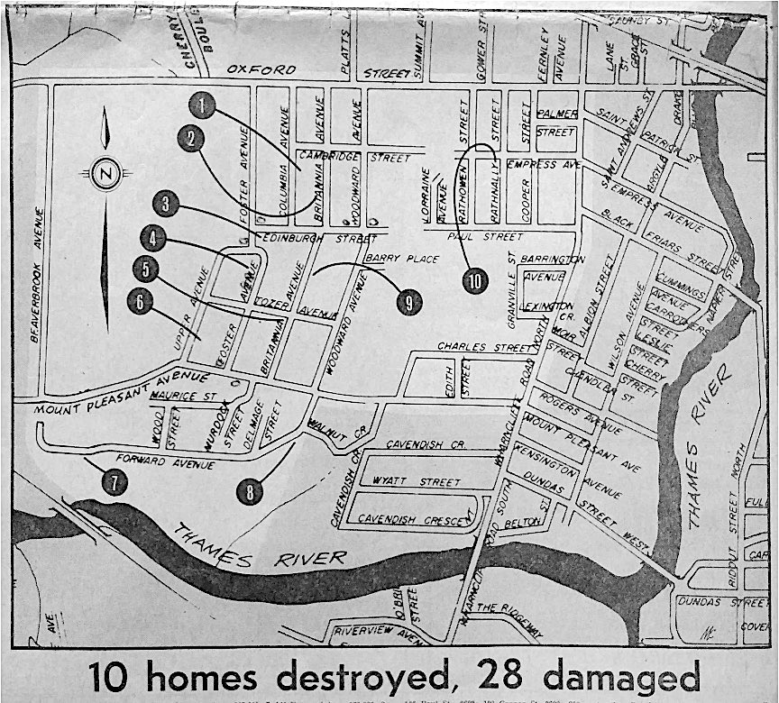 lorraine 1973 gas explosions map